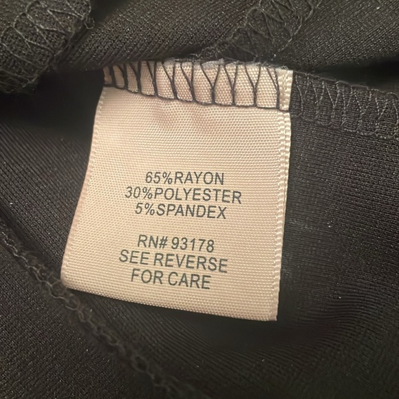 PHILOSOPHY Republic Clothing Black Dressy Top with Back Zipper & Flare Waist - Picture 5 of 11